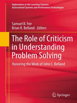 cover image of The Role of Criticism in Understanding Problem Solving